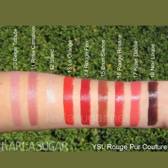 14 Rouge Feu YSL Rouge Pur Couture Lipstick - Picture 7 of 10